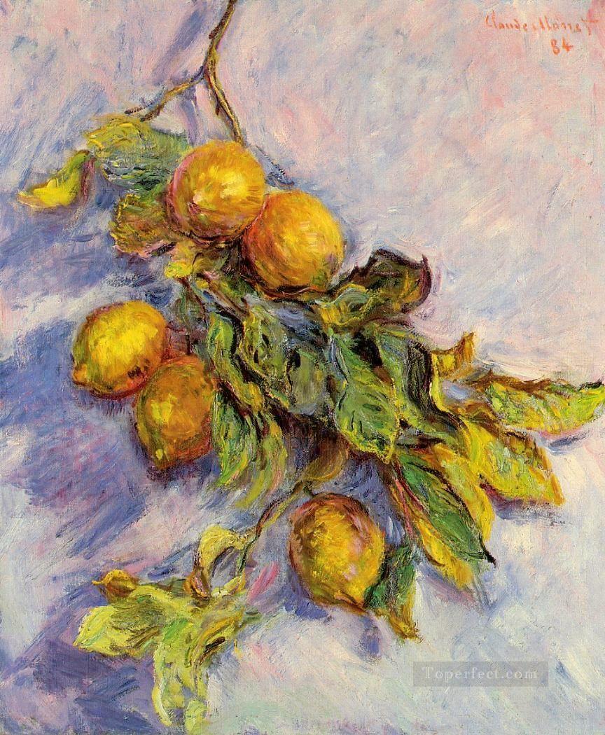 Lemons on a Branch Claude Monet still lifes Oil Paintings